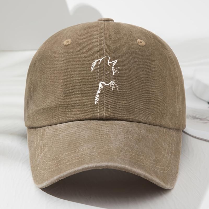 Unisex Vintage Cat Ear Baseball Cap Trendy Brand AllMatch Casual Comfortable Breathable Sun Hat Outdoor Sports Fisherman Hat Ad