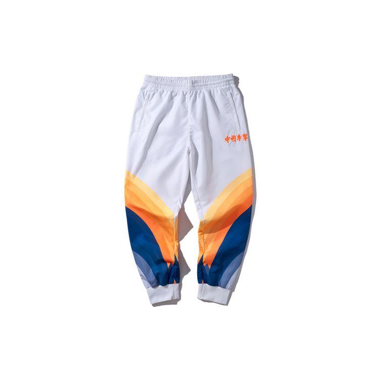Li Ning 2019 New York Fashion Week Tapered Woven Sports Pants Men Pants White AYKP653-2