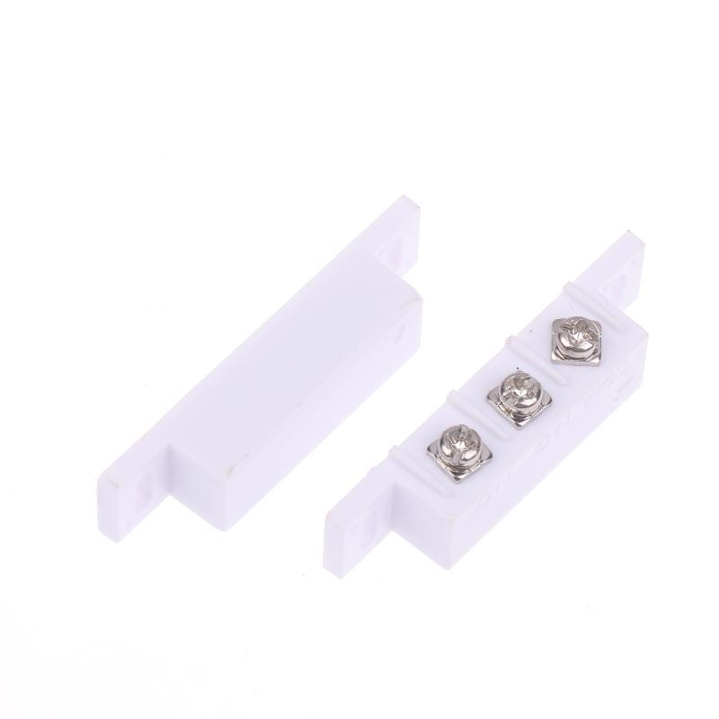 1 Coppia Sensore di Contatto Magnetico per Porte e Finestre Allarme Alta Sensibilità Interruttore di Contatto Magnetico Aperto Chiuso per Porta in Vetro Reed Metallico