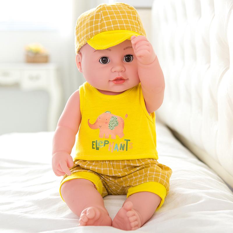 Sound-Activated Silicone Reborn Baby Doll - Soft, Smart Early Education Toy for Girls