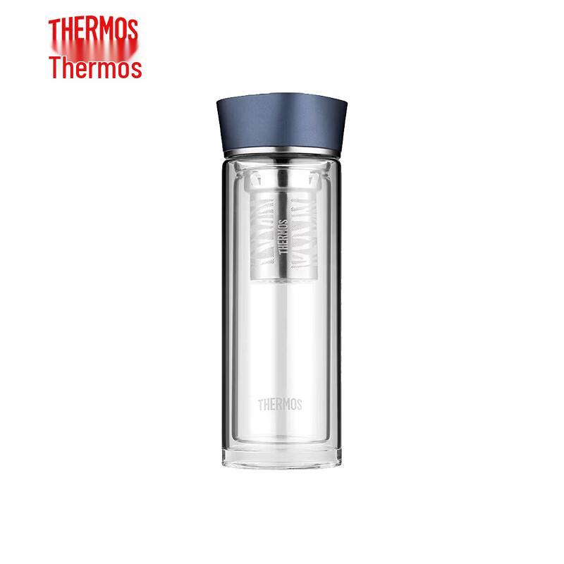 THERMOS Double-Layer Heat-Resistant Filter Glass Cup