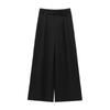 2025 Spring Women's Solid Color Belted Loose Wide-Leg Casual Long Pants