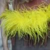 DIY 1 Ply Ostrich Feather Boa Customized Real Ostrich Feathers Scarf for Wedding Dress Sewing Decoration Plume Woman Shawl
