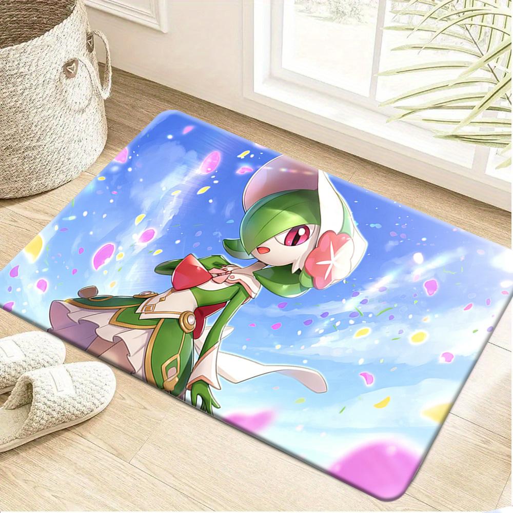 Anime Pokemon Ghost Type Characters Print Non-slip Doormat, Soft Absorbent Floor Rug for Bathroom Bedroom Entrance, Home Decor C