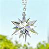 Goddess Style Crystal Snowflake Car Mirror Pendant - High-End Interior Ornament