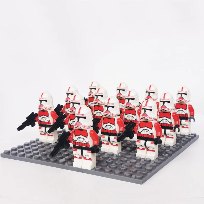 13Pcs Gondor Battle Spearman Body Gurad Infantry VS Roman Solider Eomer Rohan Warriorr Figures Blocks Set Toys for Kids