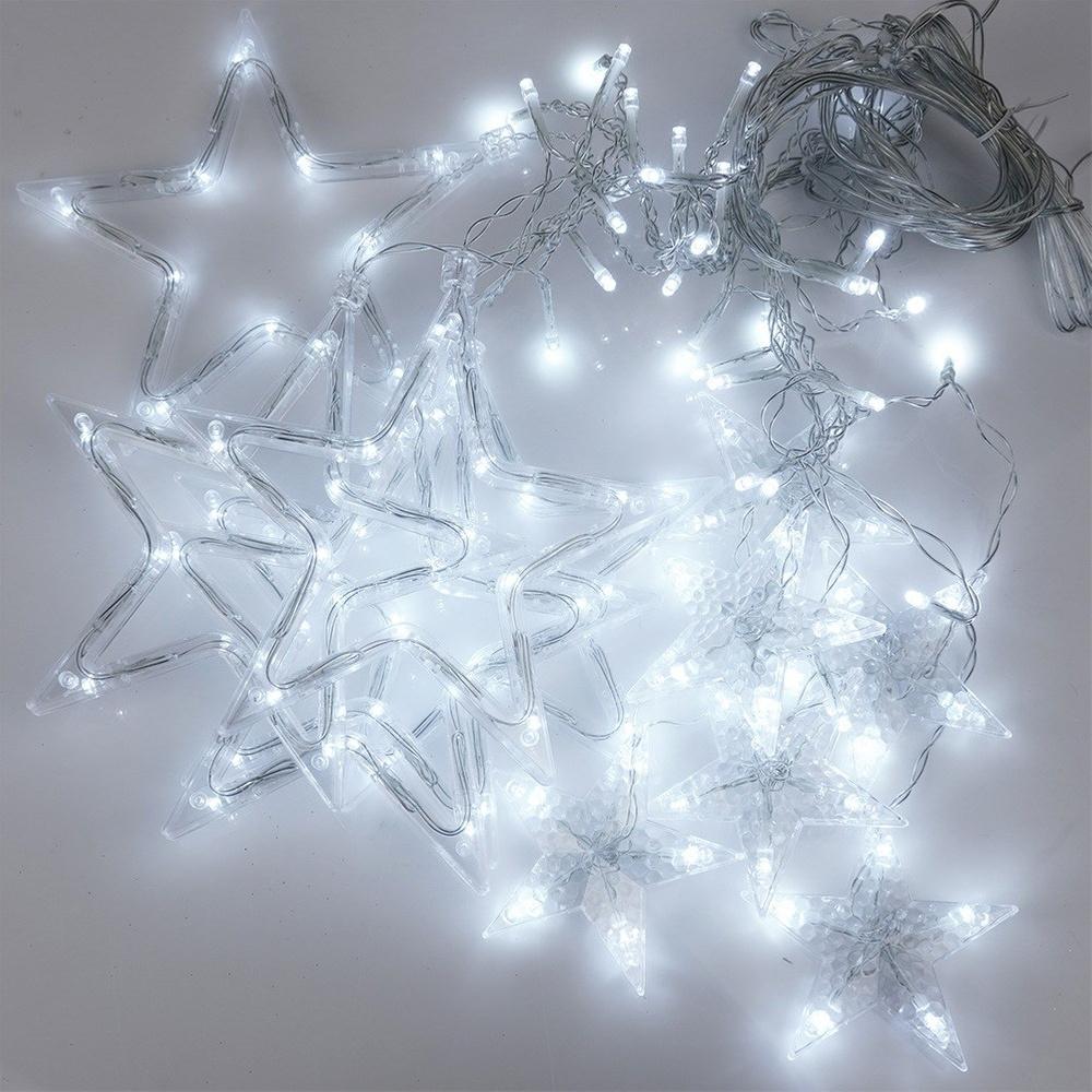 Light Curtain Christmas Garland Outdoor Garden Lights 120LED 2.5m