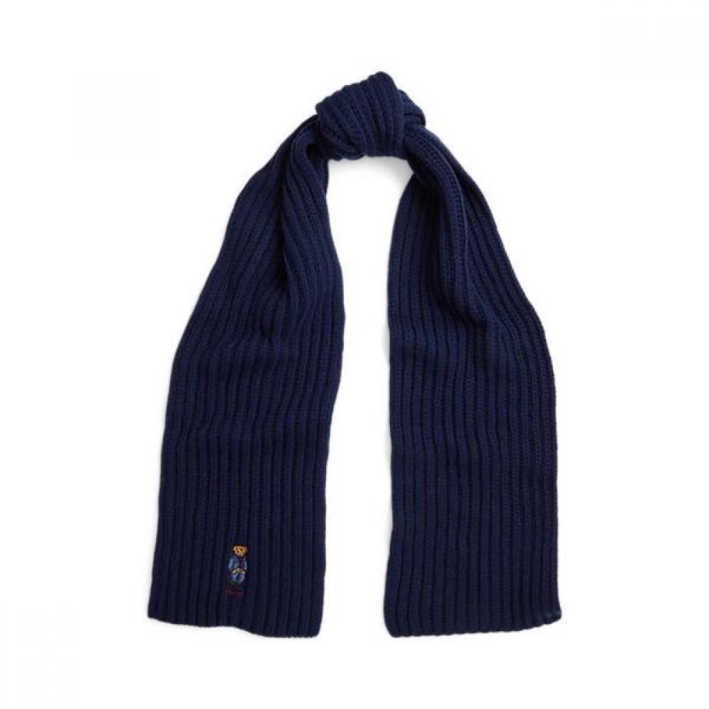 Polo Ralph Lauren Women Polo Bear Ribbed Knit Scarf Waposcv0j320204400 ONE