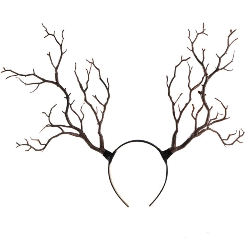 Bloody Branch Handmade Gothic Witch Bloody Headbands Hair Hoop for Live Shows