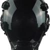 Verstellbare Gotische Helmmaske Für Cosplay Kostümpartys Halloween Rollenspiele Mit Anpassbaren Aufklebern