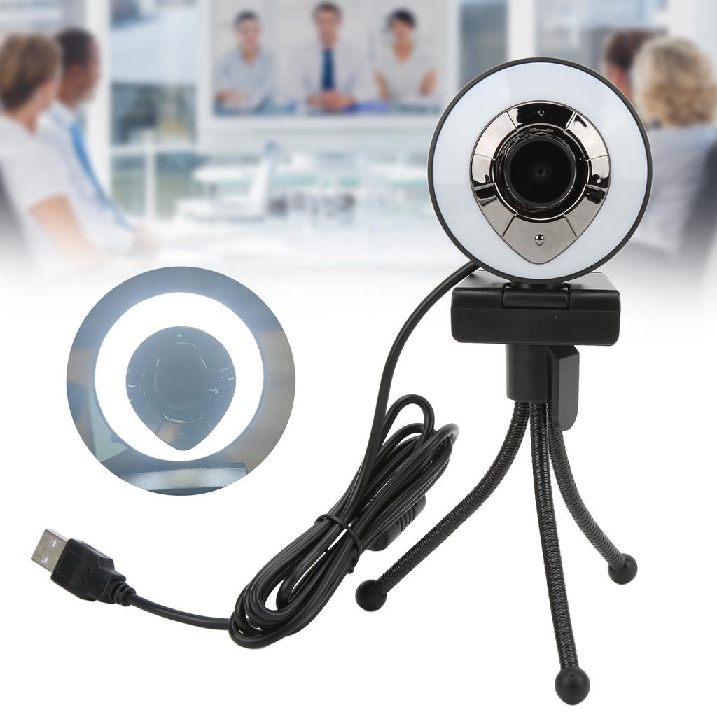 Web Camera 1080P HD USB2.0 Autofocus Clear Video Self Beauty Webcam for Desktop Laptop PC