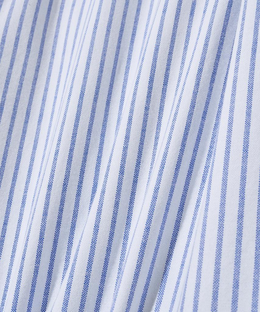 YALE 100% Cotton Oversized Oxford Shirt_Stripe