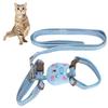 Escape-Proof Anti-Lost Cat Harness Adjustable Pet Walking Harness  for Walking