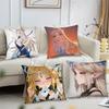Cartethyia Anime Game W-Wuthering Waves Pillow Case Square Pillow Bedroom Sofa Leisure Comfort Living Room Home Decoration 40X40
