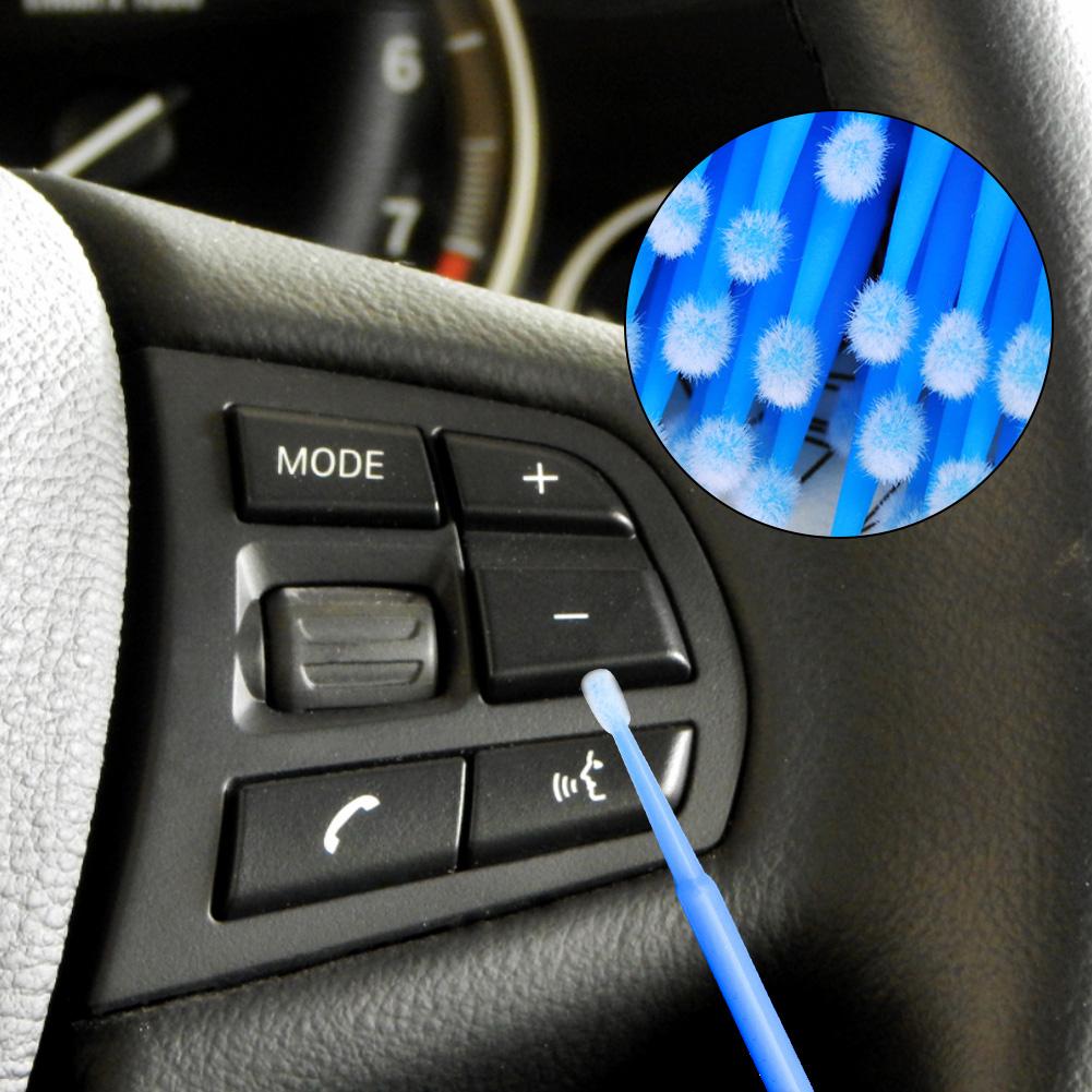 100pcs/lot Brushes Paint Touch-up Up Paint Micro Brush Tips Auto Mini Head Brush Car Parts Head Mini Spray Car Applicator Stick