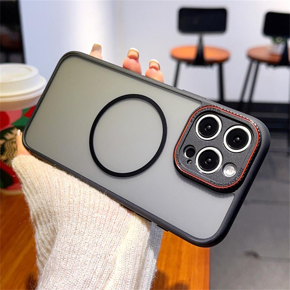 For iPhone 16 Pro Case Compatible with MagSafe TPU+PC Matte Phone Back Cover