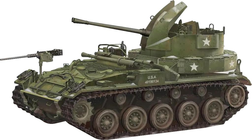 Fore Art Американская пушка М19 пластиковая модель FHB2004 1/72 зенитная самоходная установка
