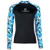 Snabbtorkande UV-skyddande Rash Guard för Dykning, Snorkling, Surfning - Herr Dam Långärmad Badkläder Med UPF 50