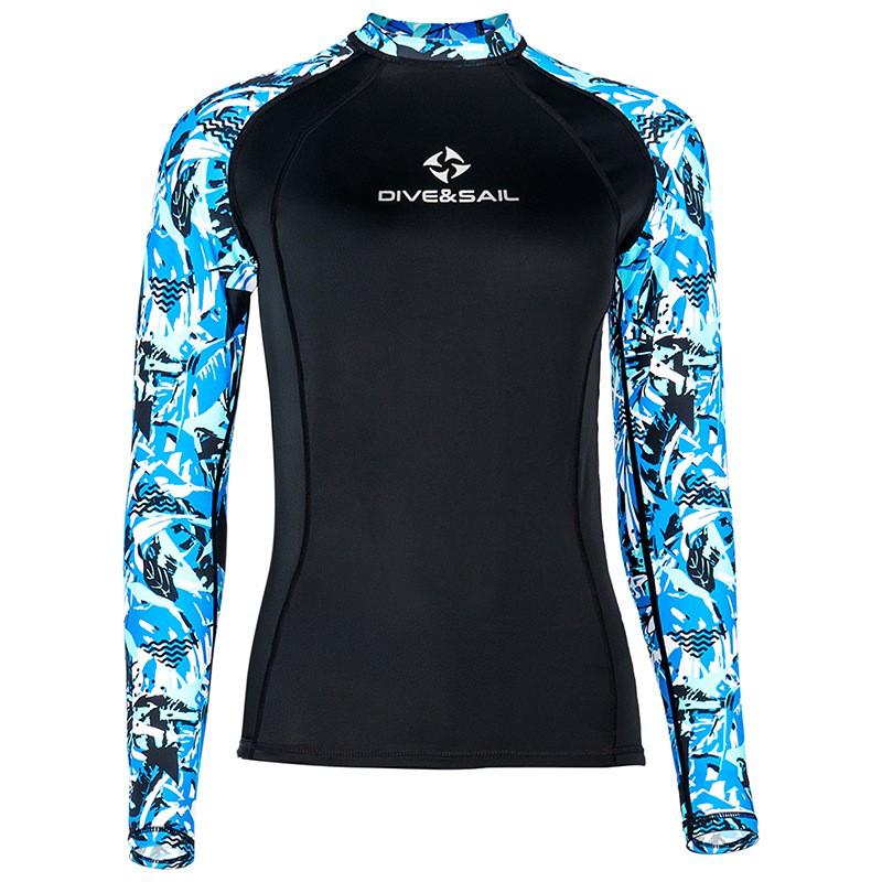 Snabbtorkande UV-skyddande Rash Guard för Dykning, Snorkling, Surfning - Herr Dam Långärmad Badkläder Med UPF 50
