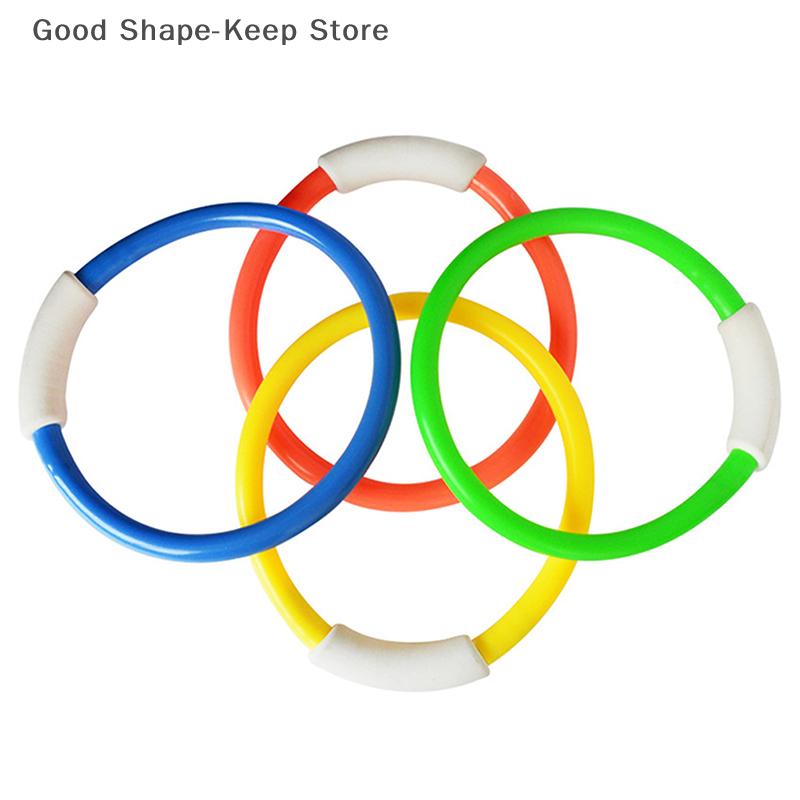 1/4 Pcs Diving Ring Set Swimming Pool Circle Diving Rings For Summer Underwater Game Water Party Tools water float aid float