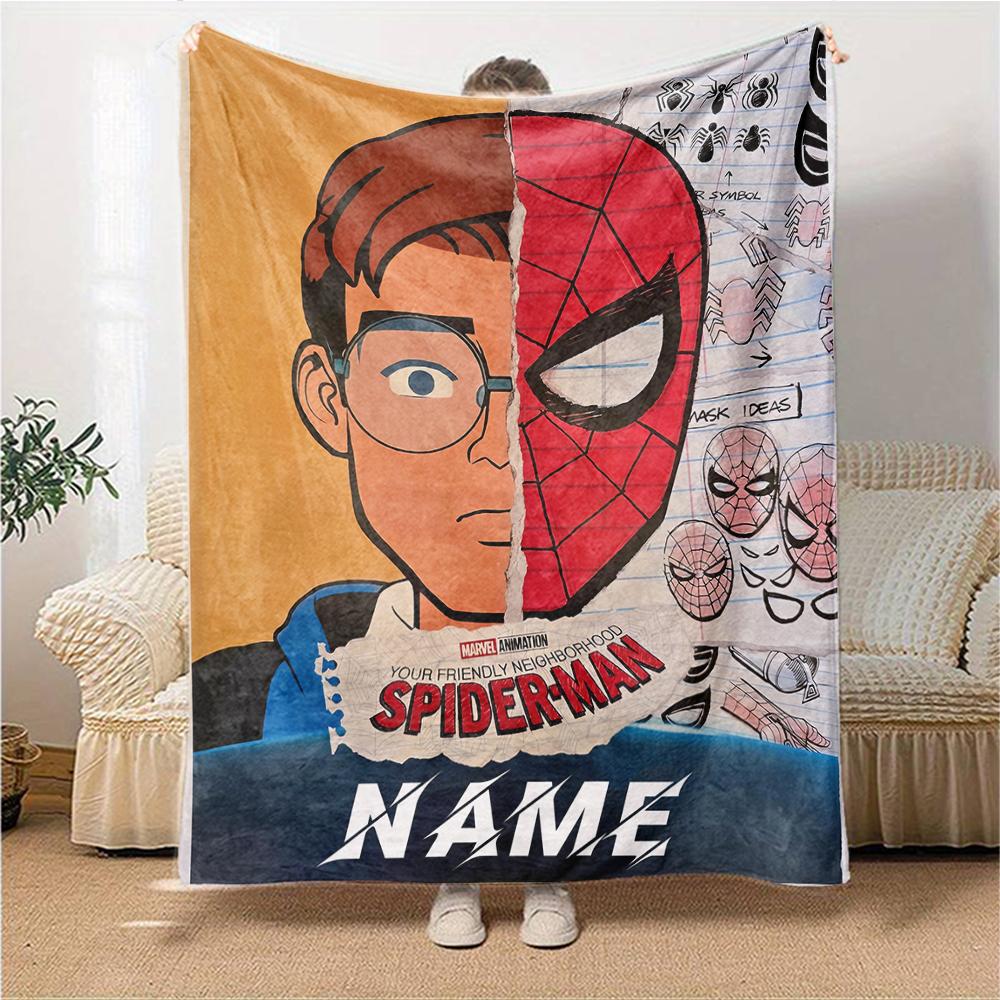 Custom Name "Venom Love Heart Theme" blanket for Couch & Bed, Plush Cozy Fuzzy Blanket Super Soft & Warm Blankets for Fall and Winter. 09084