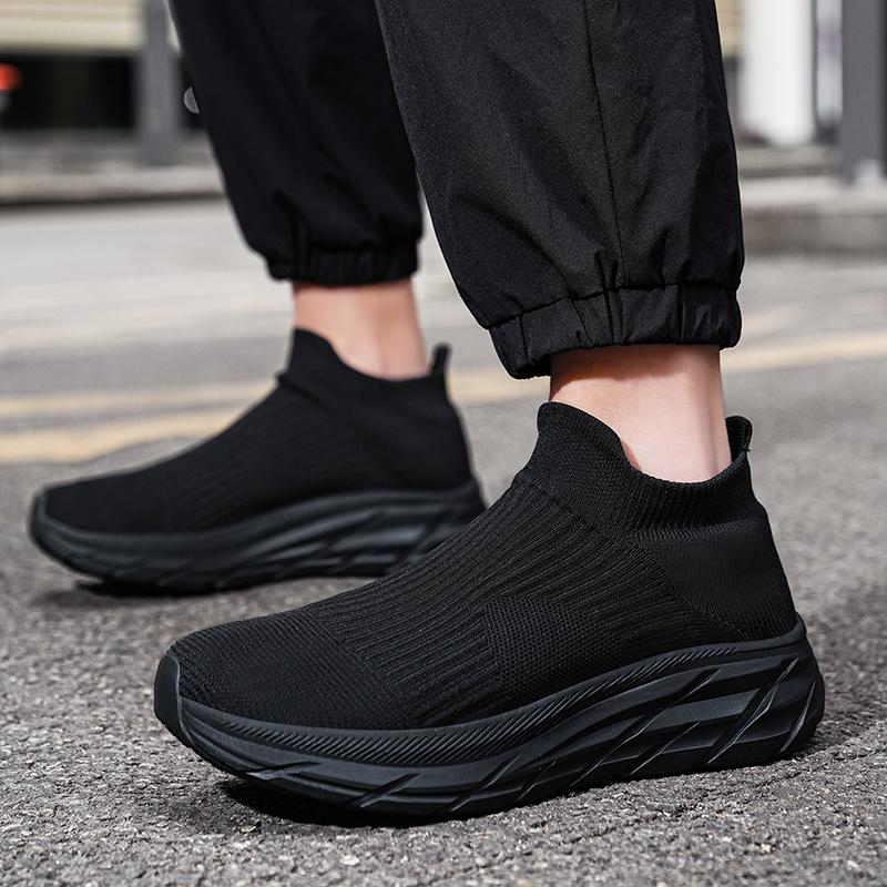Women's Sneakers Slip On Men Socks Shoes Breathable Couple Running Shoes Lightweight Soft Footwear Casual