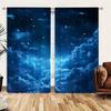 Starry Sky Printed Curtains Night Christmas Decorations Bedroom Living Room Home Decoration Curtain Polyester Ideal For Area