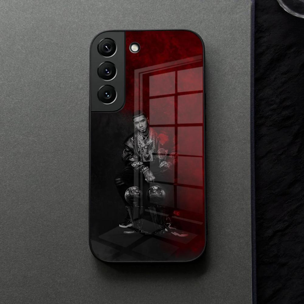 A-Anuel AA Phone Case Glass For Samsung Galaxy S21 S26 S25 S22 S20 S24 S23 Ultra Fe Plus A16 A34 A54 A24 Coque