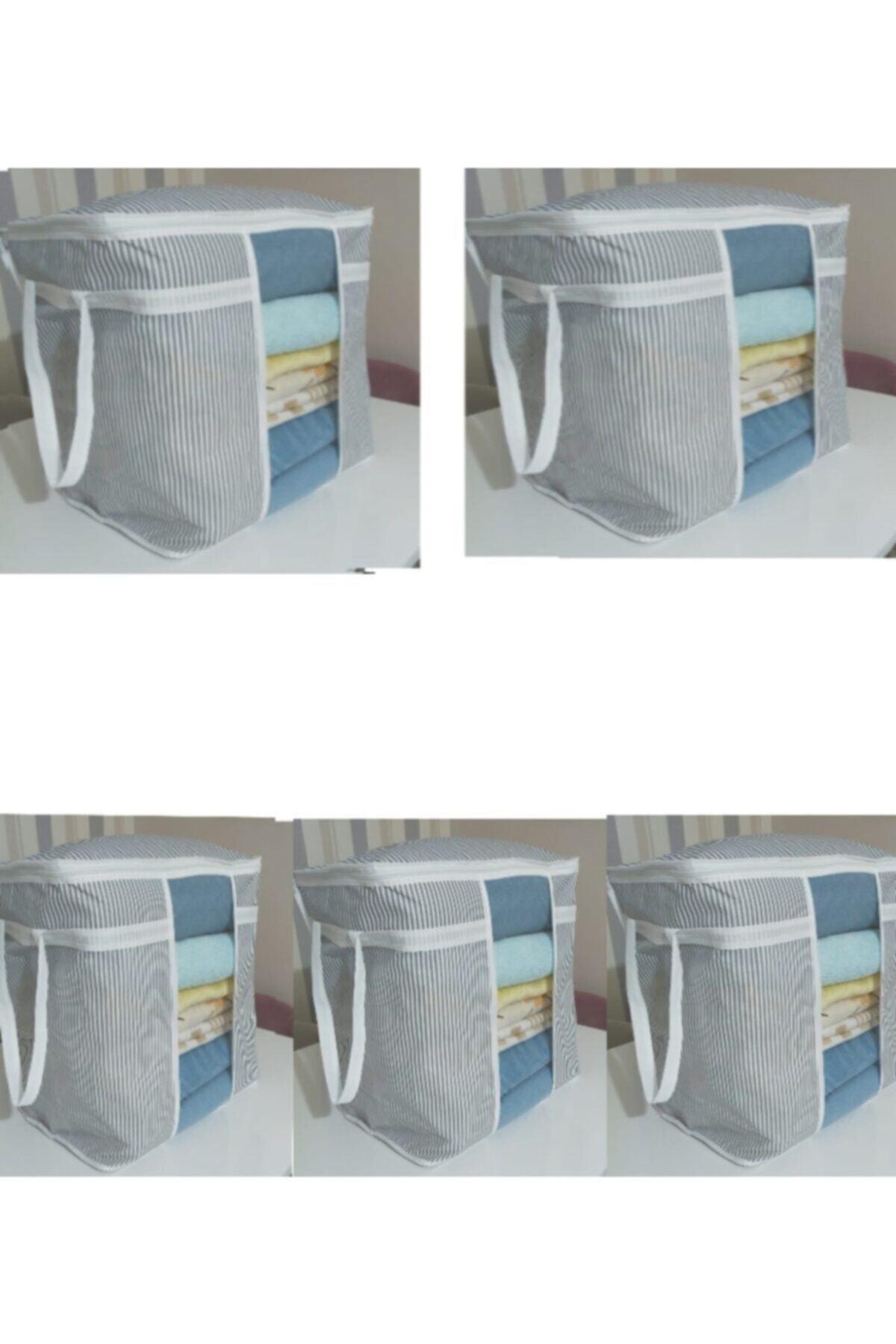 

5 Pieces Window Storage Bag Blanket Storage Bag 30x45x50cm