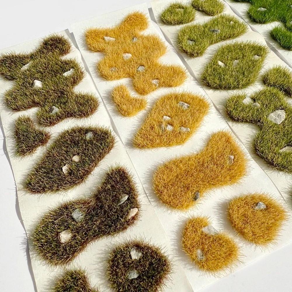Natural Look Simulation Grass Block Realistic Static Grass Cluster  Train Railway Layout