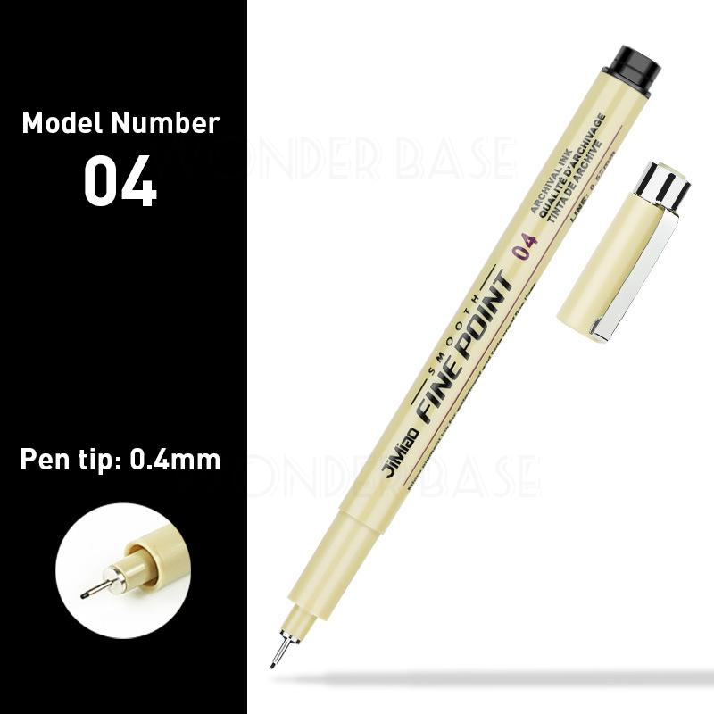 12 Nibs Pigment Liner Micron Ink Marker Pen for Manga Draw Sketching Needle Pen Hook Line Pen Sketch Stationery Set Art Supplies