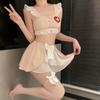 Women Sexi Lingeri Passion Nightclub Uniform Role Play Nurse with Stethoscope Sexy Lingerie Japanese Cosplay Nurse Costume