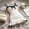 Suspender Dress Female Sweet Hottie Slim Fungus Lace Hip Skirt Summer New White Niche Sexy