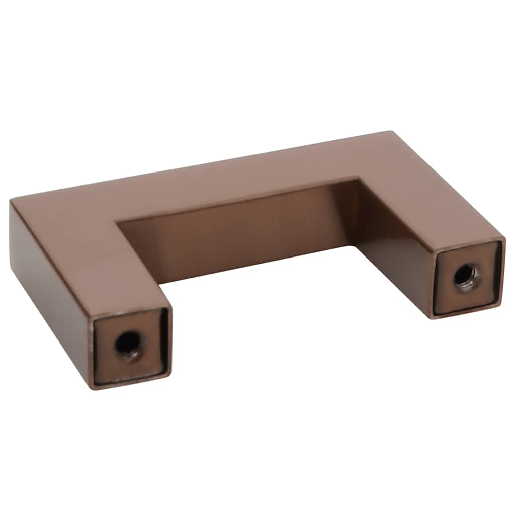 Furniture Handles 10 Pcs Bronze Colored 64 Mm Stainless Steel