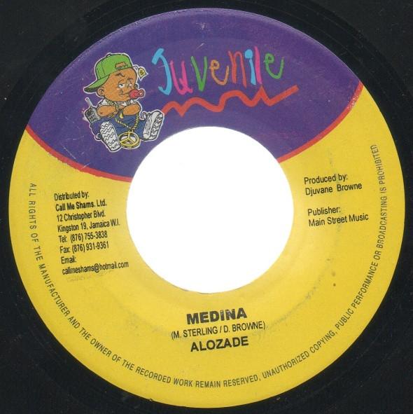 

7inch Record ALOZADE - Medina none Juvenile 2004 Jamaica Reggae, Ska & Dub Used
