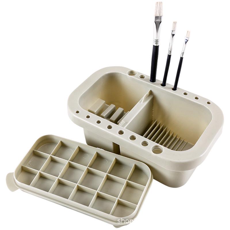 

Mali Multi-functional Brush Washer Set: Three-piece with Palette for Watercolor, Gouache, Acrylic, and Oil Paintings (Model G51013)