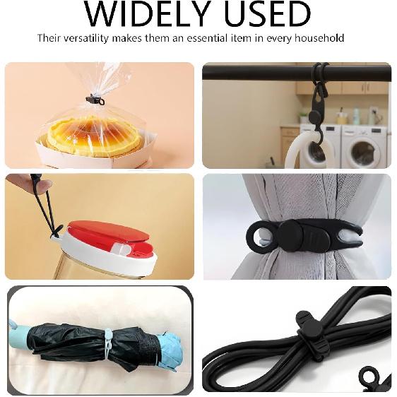 Data Cable Organizer, 2026 NEW Elastic Silicone Cable Ties, Reusable Cable Ties Wire Management Organizer, Multi-Purpose Cord Organizers for Bundling