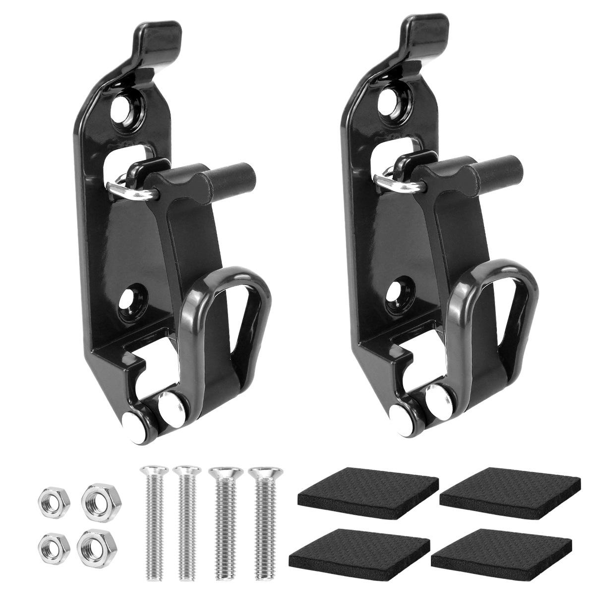 

Racing Style Engine Hood Quick Release Latch Clips, Automotive Fixed Clamp Kit with Screws and Gaskets 2 PCS чёрный