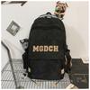 High value niche design backpack couple simple letters lightweight large capacity backpack