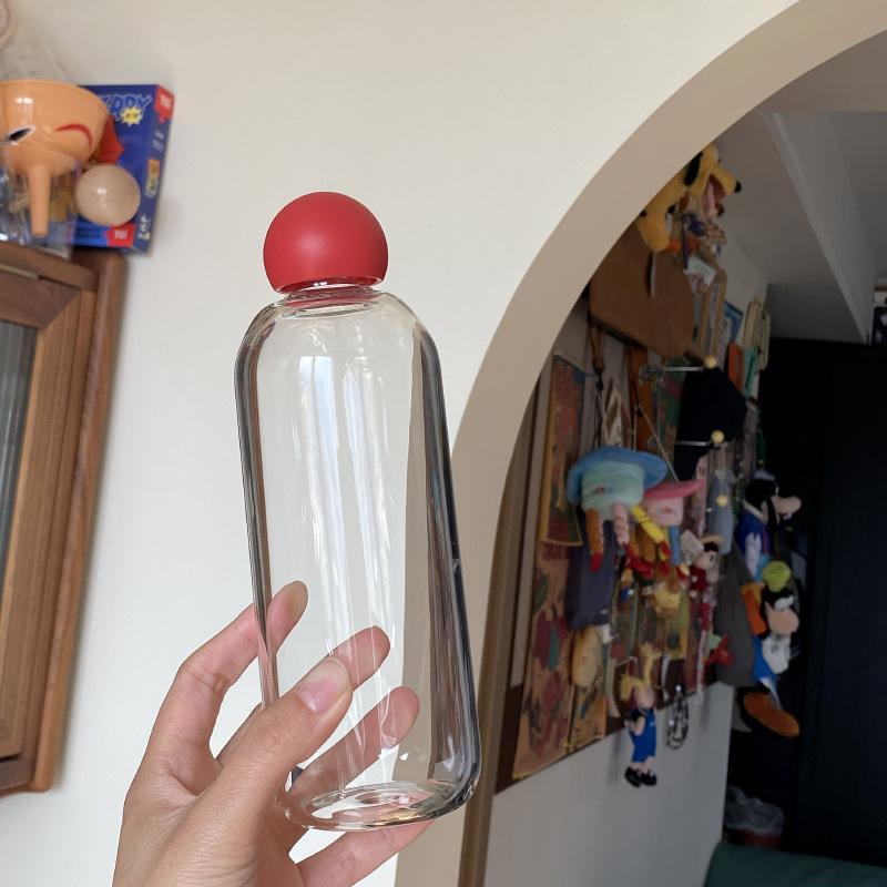 

Niche Red Nose Glass Sealed Jar, Large-Capacity Water Cup Sealed Carry-On Cup see picture