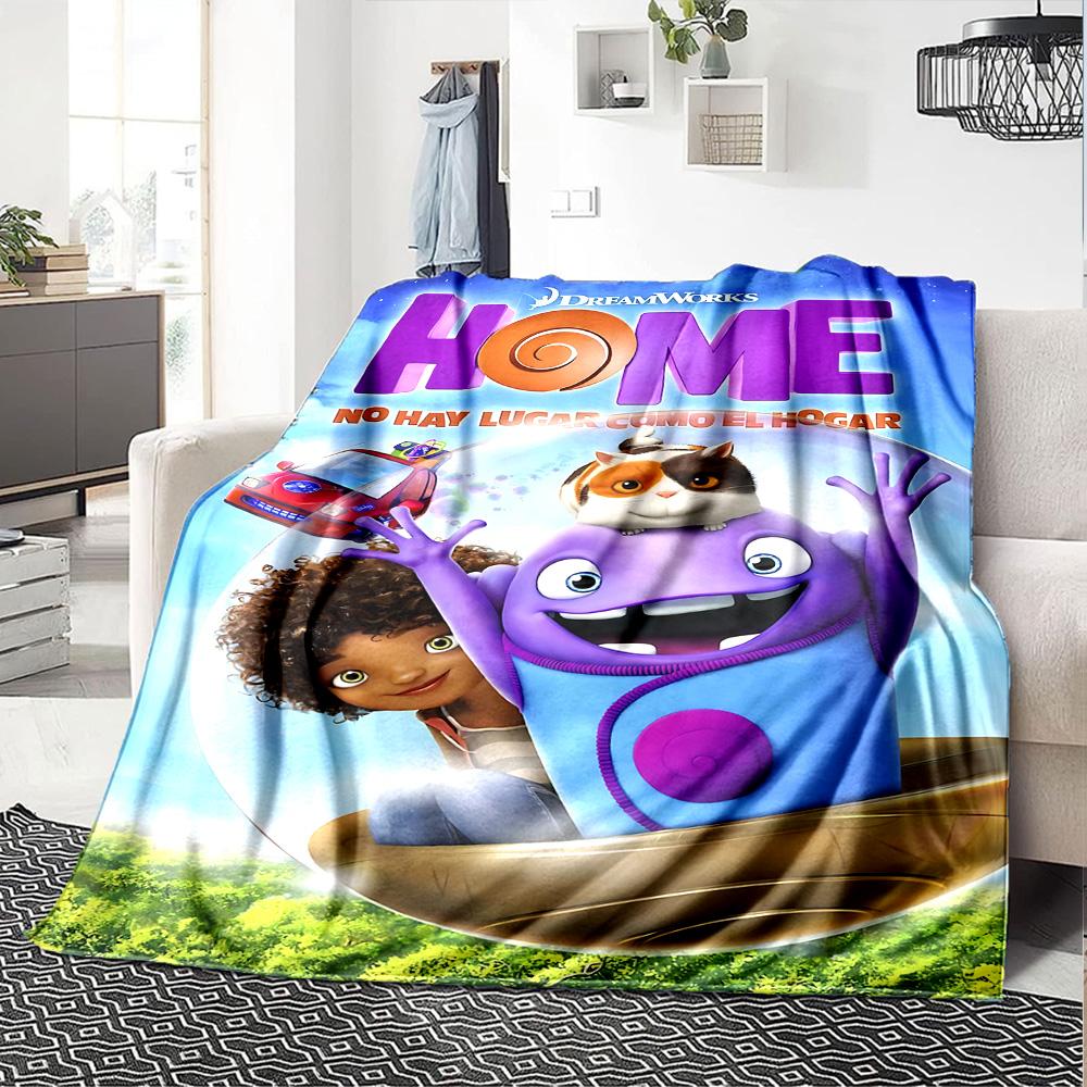 Journey New Home Flannel Blanket Super Soft Warm Cozy Blanket for Sofa Bed Office Travel All‑Season Home Decor Gift