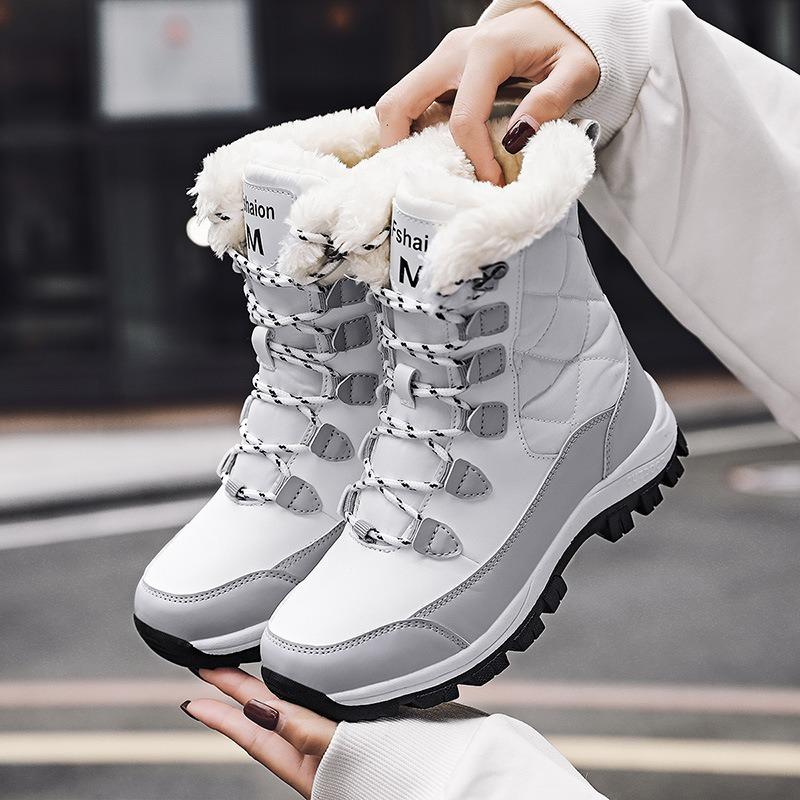 Snow boots women's shoes new velvet thickened autumn and winter short women's boots sports casual warm cotton shoes