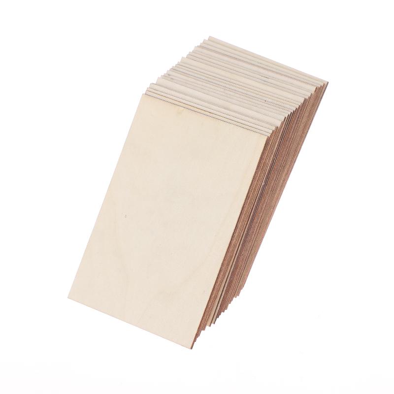 24Pcs Boxwood Sheets Basswood For Laser Cutting And Engraving,For Crafts, Diy Ornaments Model, Wood Burning