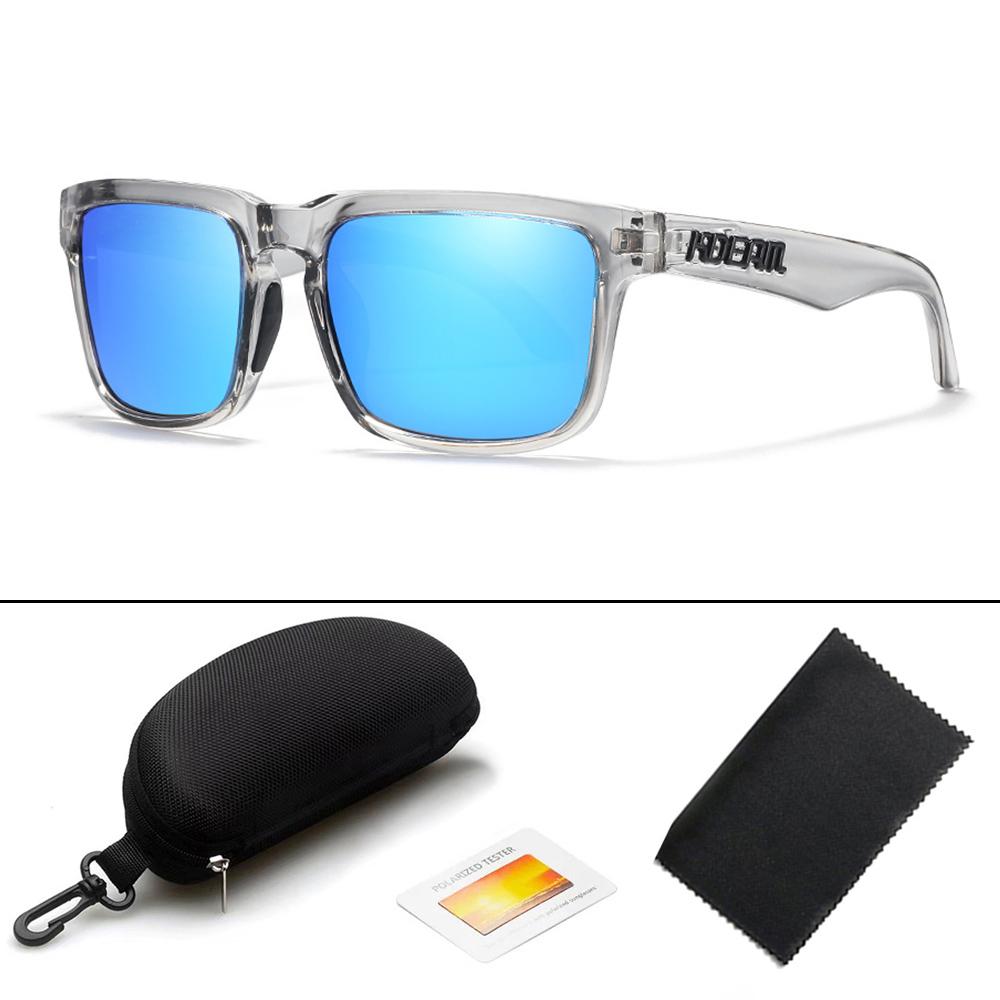KDEAM Design New Polarized Sunglasses For Men Women Fashion Unisex Brand Trendy Outdoor Eyewear For Couple Mirror Colorful Lens
