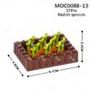 Serie Fattoria Verdura e Frutta Coltivazione Blocchi da Costruzione Fai da Te Modello Campo di Ananas Carote Zucca Giocattoli Per Bambini MOC0088