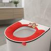 Warm Toilet Seat Cover Cartoon Washable Toilet Cushion Removable Toilet Seat Cushion  Bathroom