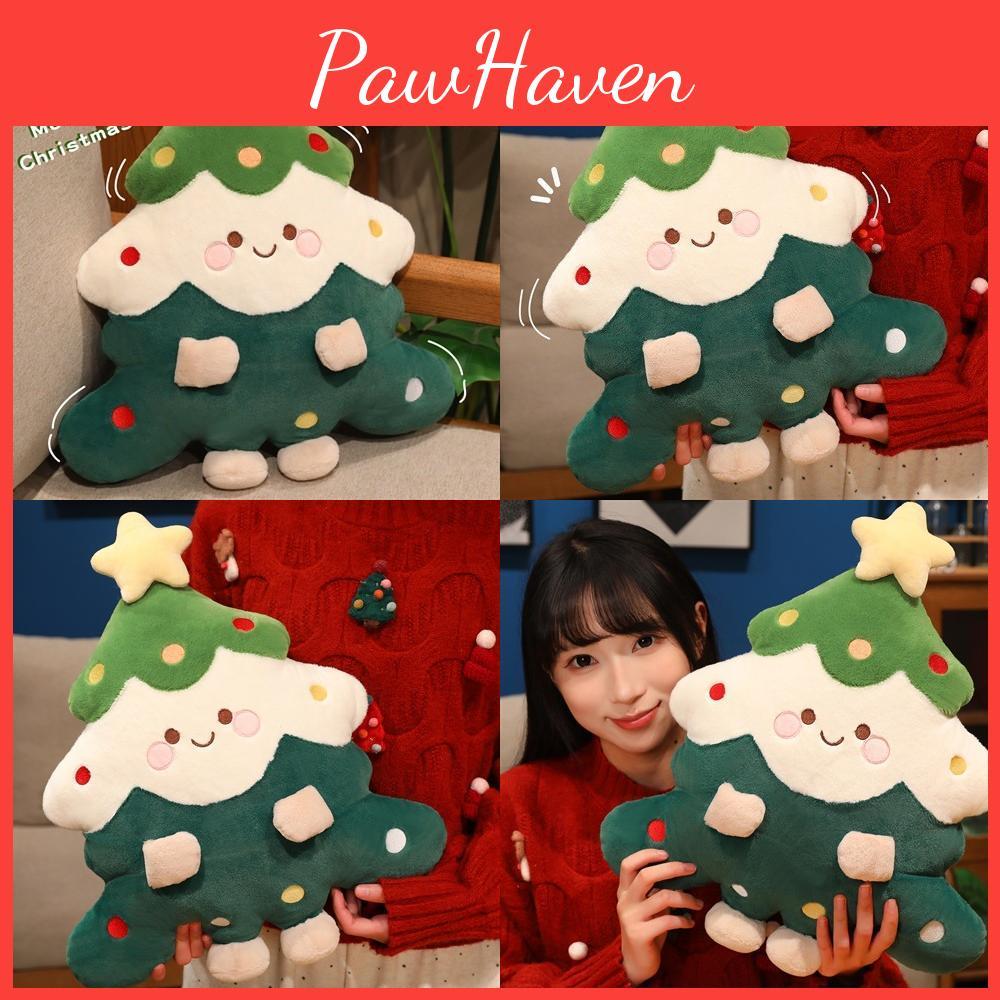 Plush Christmas Tree Doll Pillow With Star Decoration Suitable For Gifts Holiday