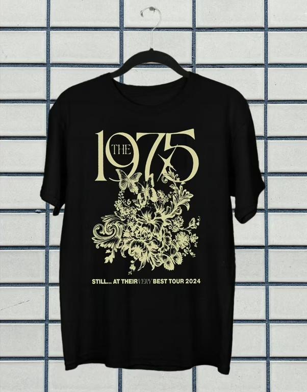 Футболка The 1975 Band Band Tour 2024 Хлопок Черный Все Размеры SE522 Унисекс Футболка S