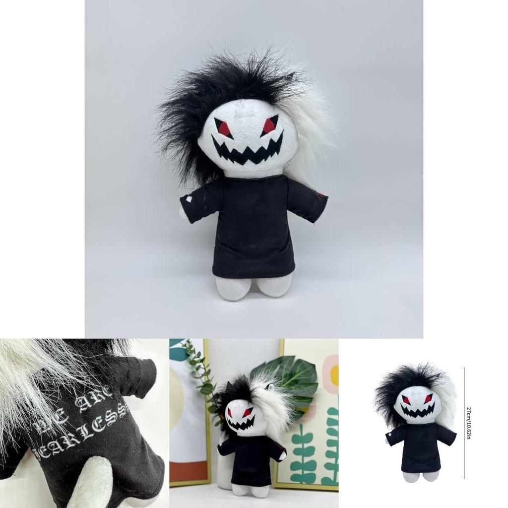Zxc Cat Plush Halloween Black And White Grinning Cat Stuffed Toy 27cm/10.62in Height