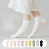 Summer Women's Thin Short Socks, Pure Cotton Sweat-absorbing Boneless Socks, All-cotton Women's Socks, Spring and Summer Candy-colored Socks